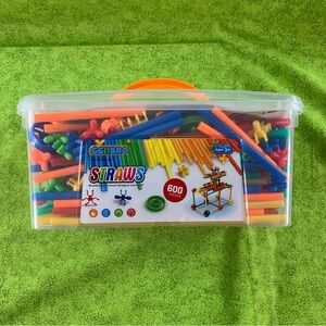 GGIIBRO Creative Straws Building Set - 600 Pieces - Multicolor.